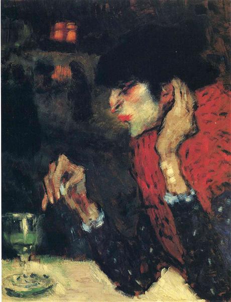 Pablo Picasso Classical Oil Painting The Female Absinthe Drinker